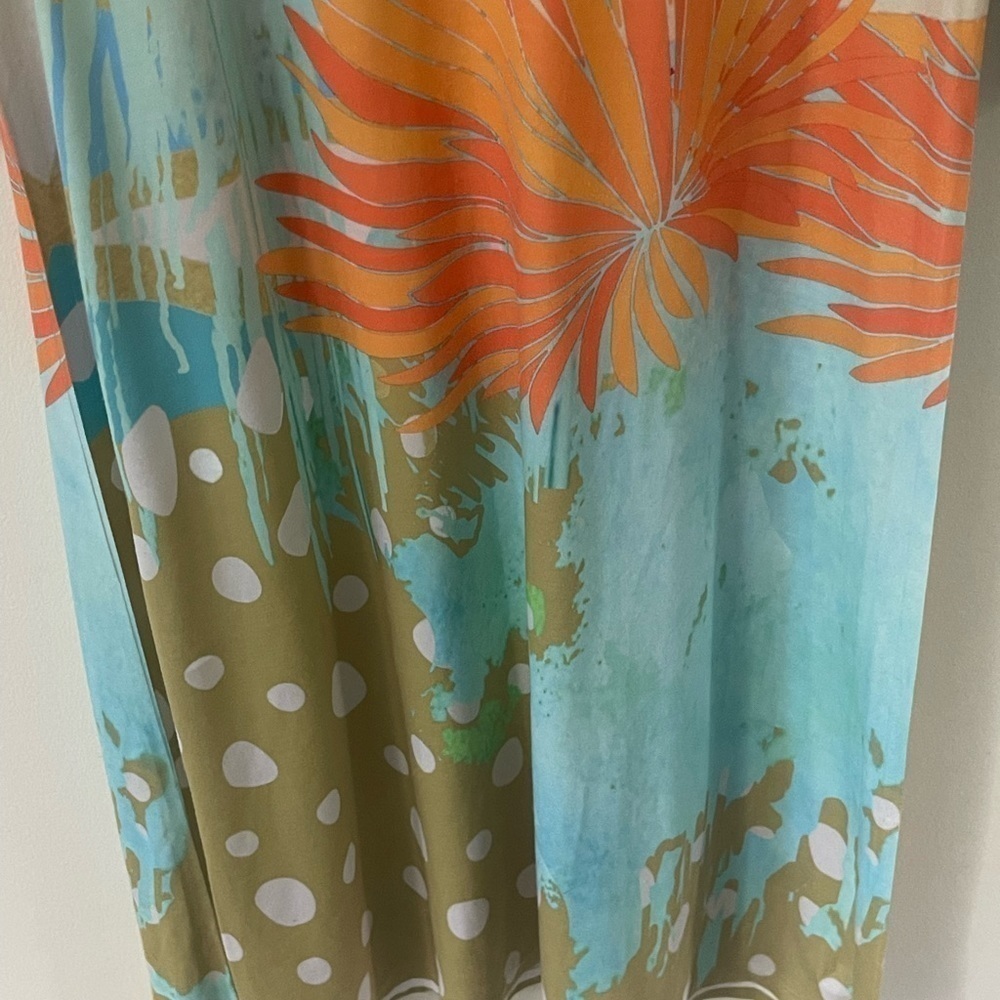 Atelier 5 Gozde Yilmaz Womens Size S Floral 3/4 Sleeve Cotton Poly MIDI - Picture 3 of 11